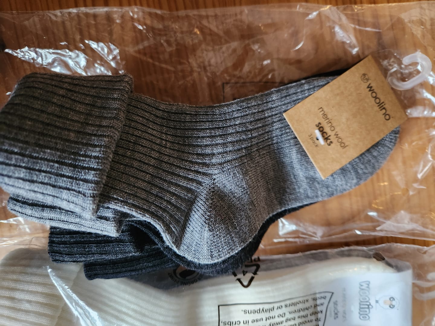 Customer photo review of Wool Socks, Baby and Toddler, Light & Dark Slate