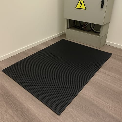 Customer photo review of Electrical Insulation Matting – Non-Slip Rubber Safety Mat, Durable & Oil-Resistant, High Voltage Protection for Workspaces & Machinery