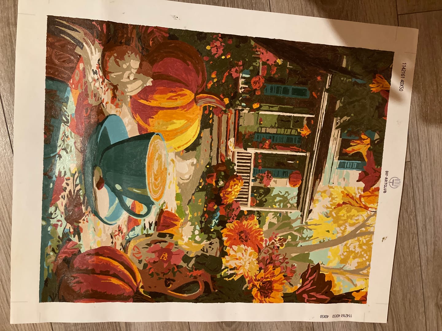 Customer photo review of Halloween morning | Paint by Number