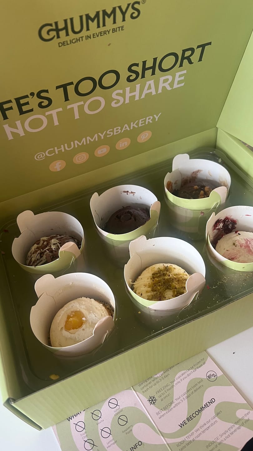 Customer photo review of Mixed Box of Cupcakes - Delivered To Your Door