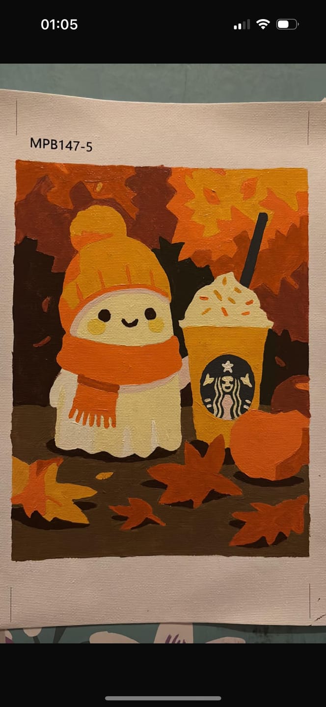 Customer photo review of 6 Mini Paintings - Spooky Autumn Set