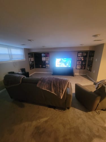 Customer photo review of 12" Vinyl Record Display Frame - LP Wall Storage