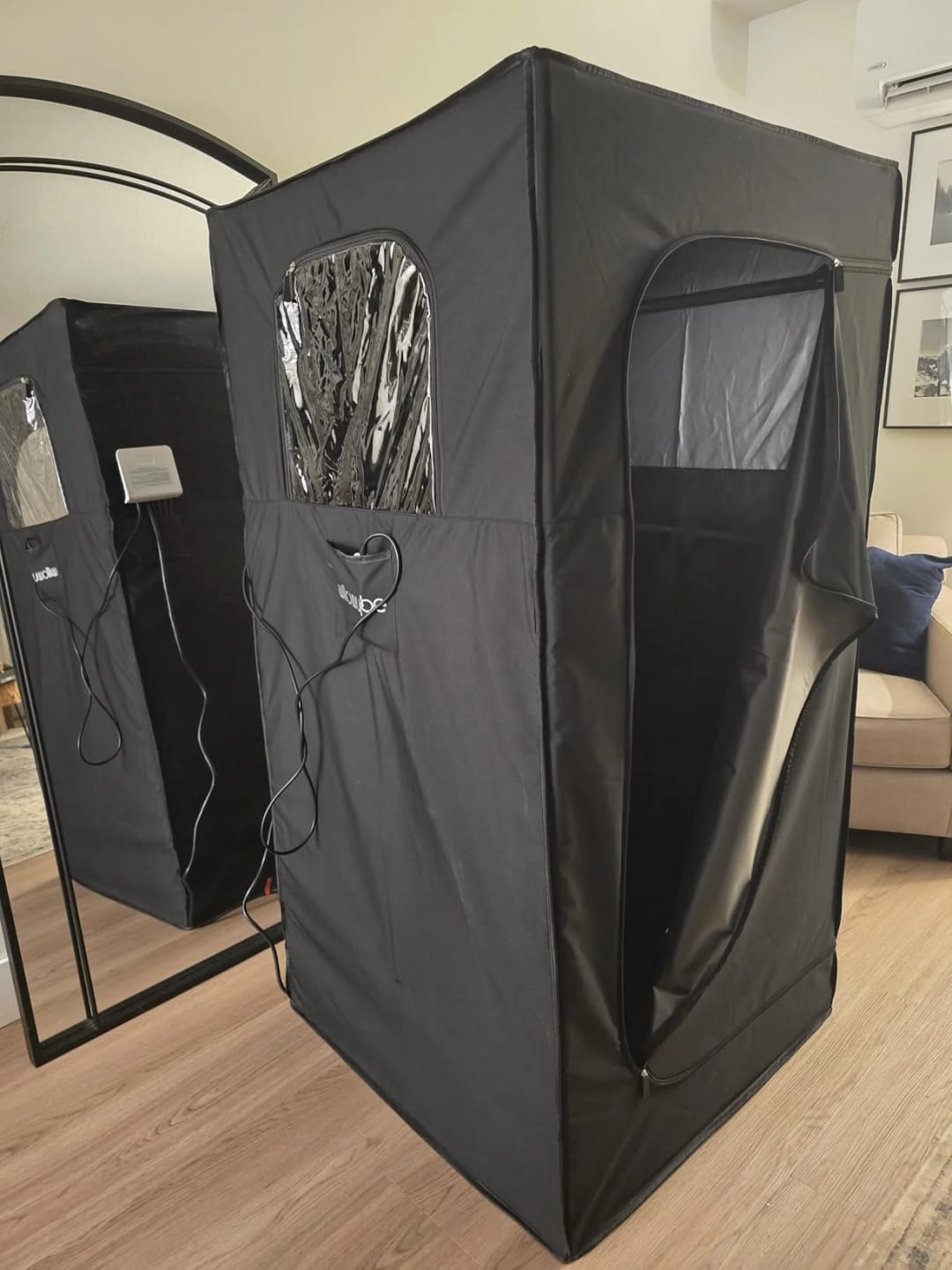 Customer photo review of Steam Sauna Tent for Full-Body Detox and Deep Relaxation