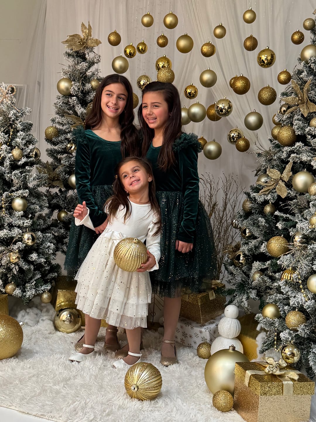 Customer photo review of Velour Ballerina Dress - Mistletoe