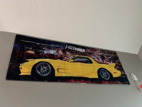 Customer photo review of Mazda FD RX7 Garage Flag