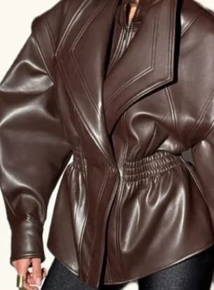 Customer photo review of Stephanie Leather Jacket