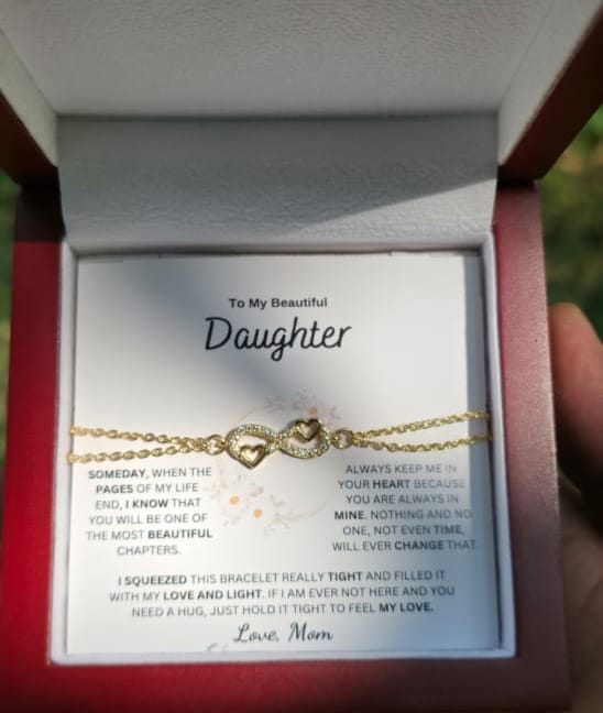 Customer photo review of My Beautiful Daughter " Always Keep Me in Your Heart " Love Mom