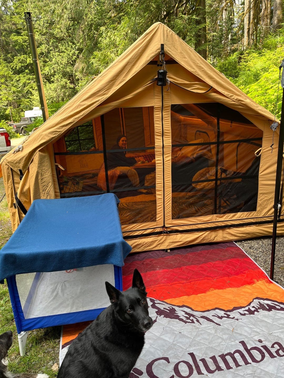 Customer photo review of RBM Panda Large Sunny Beige - Inflatable Tent for Camping (2-6 person)