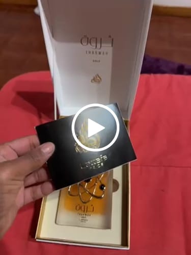 Customer video review of PERFUME THARWAH GOLD LATTAFA PRIDE - 100ML