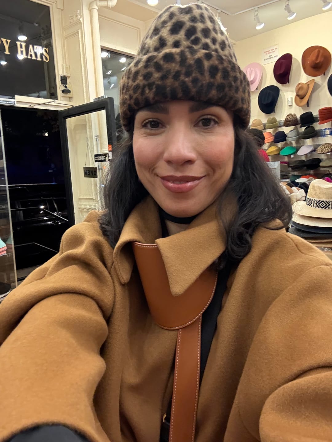 Customer photo review of GV-cut Vegan Leather Detailed Jacket Tan