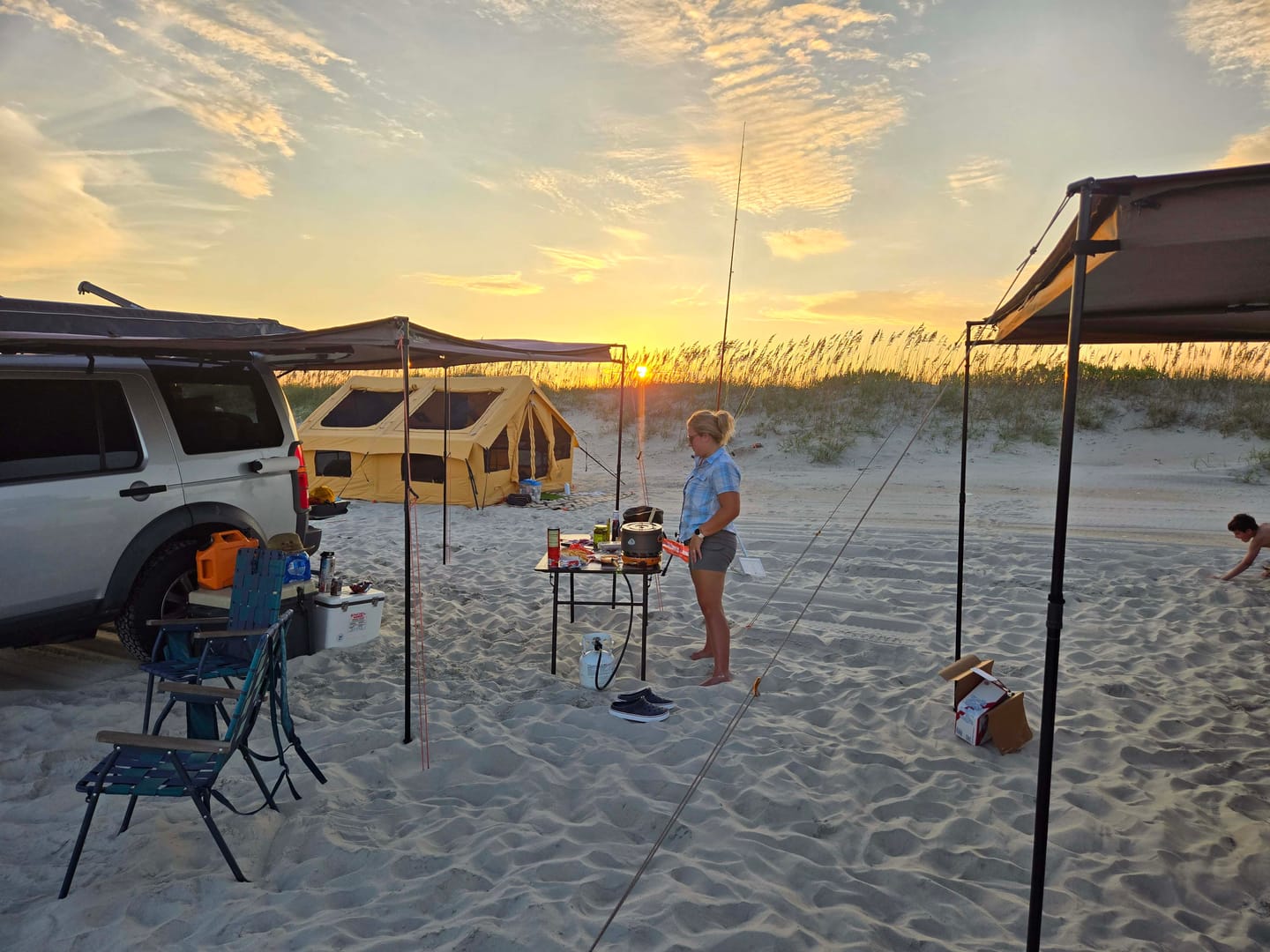 Customer photo review of RBM Panda Large Sunny Beige - Inflatable Tent for Camping (2-6 person)
