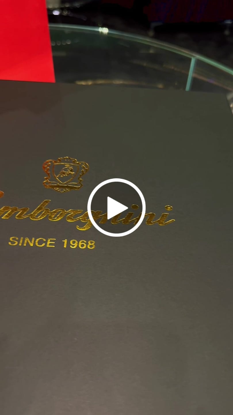 Customer video review of Lamborghini LUXE Red Collection with Gift Set