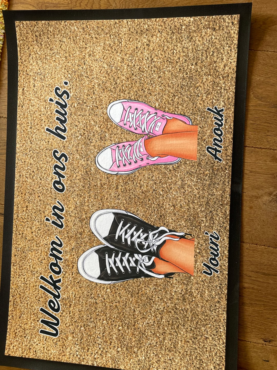 Customer photo review of Familie deurmat - Gepersonaliseerd