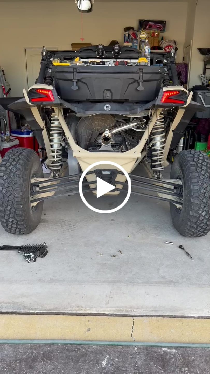 Customer video review of RPM Can-Am X3 Muffler Delete " Slip On " Exhaust Race Pipe