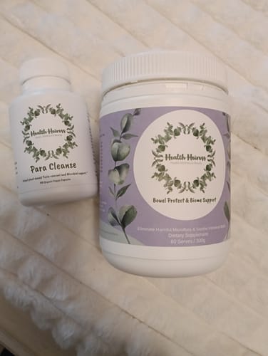 Customer photo review of Gut Harmony & Natural Detox Set