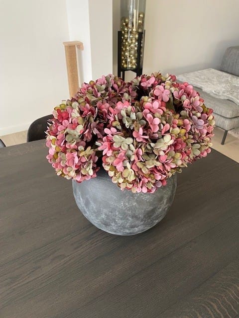 Customer photo review of Grote Zijden Hortensia - Paars