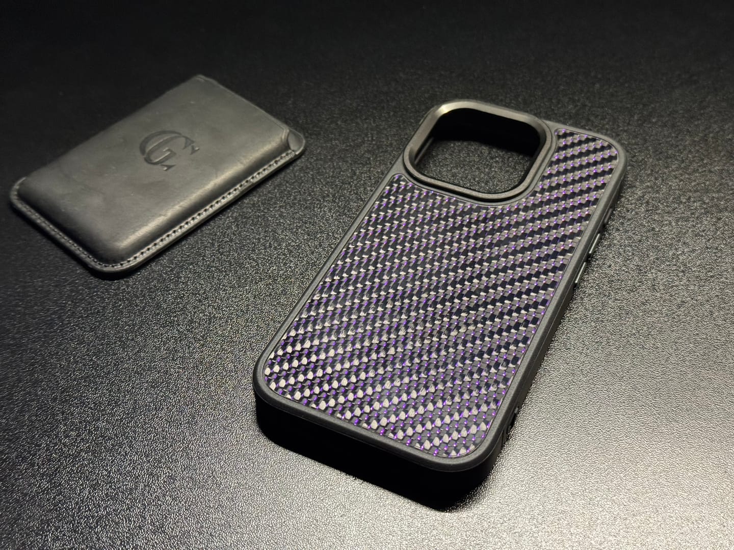 Customer photo review of Carbon Fiber Case Purple EternaGloss™