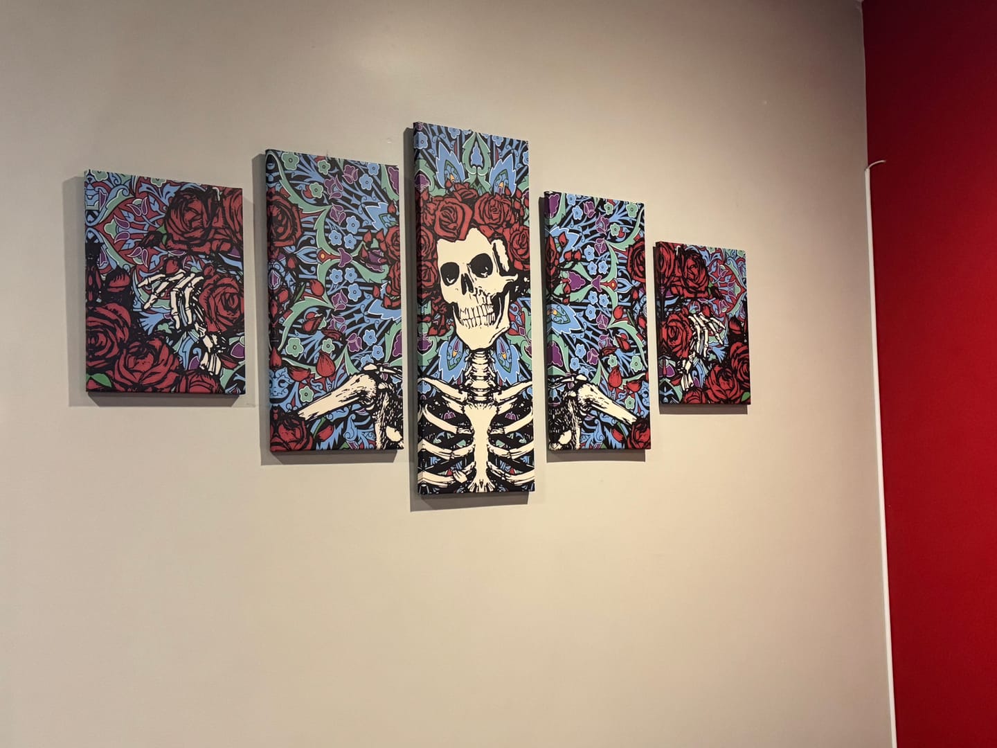 Customer photo review of Grateful Dead Wall Art | Canvas Painting Framed | Home Decor