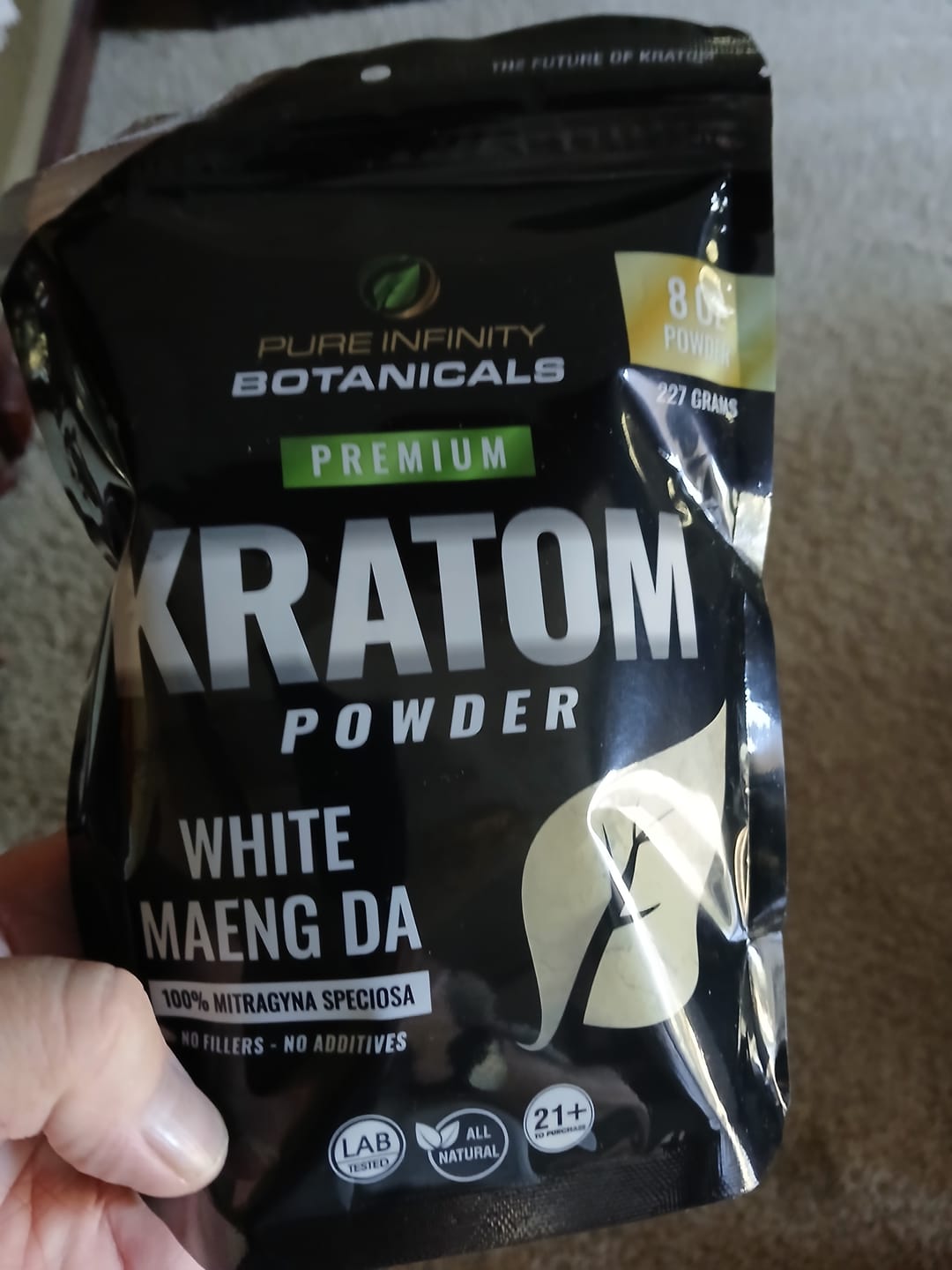Customer photo review of PIB Powder White Maeng Da
