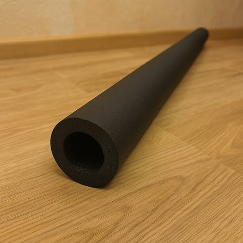 Customer photo review of Pipe Insulation Black Nitrile Foam – Fire Safe & Antimicrobial 2m
