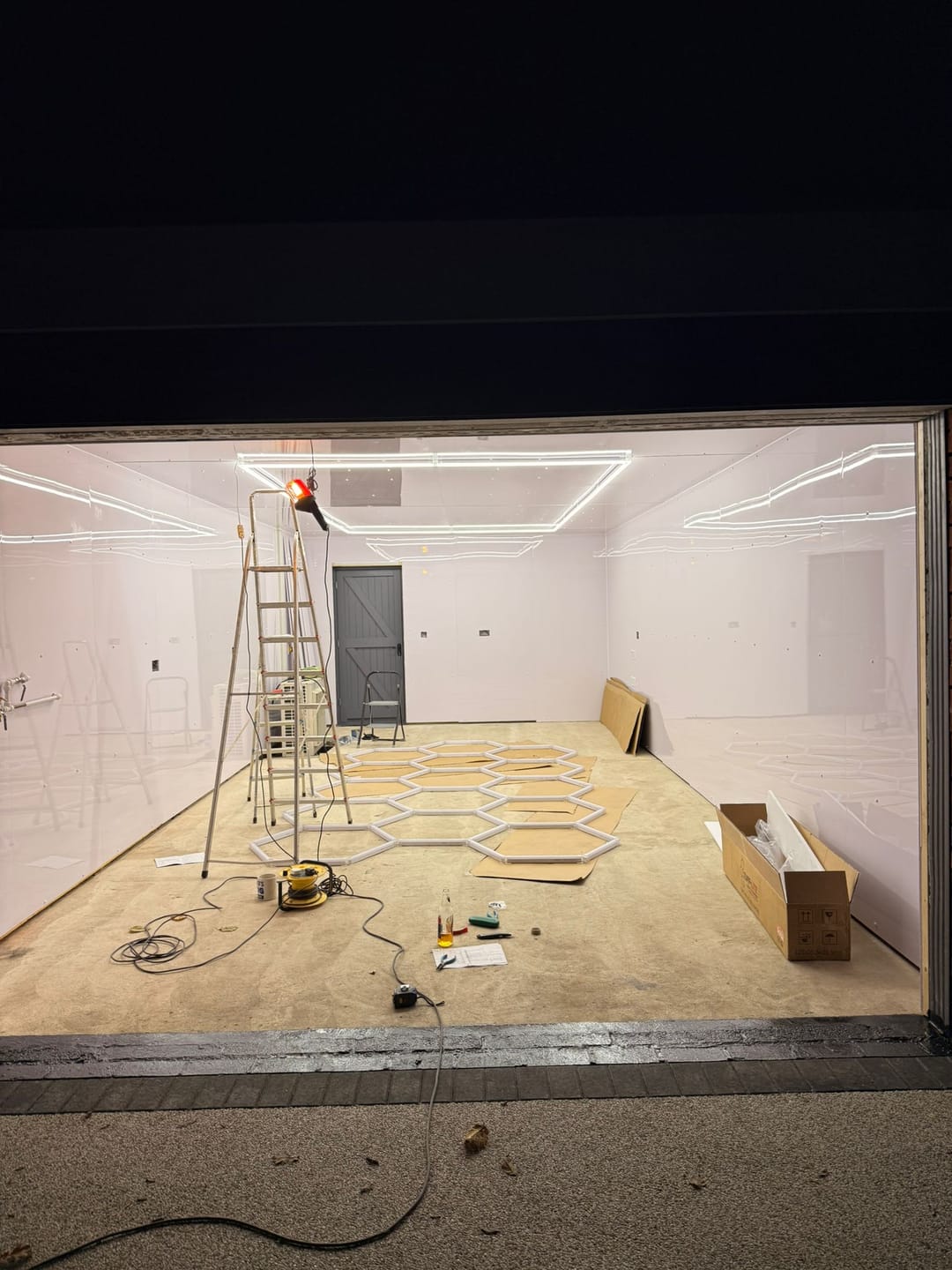 Customer photo review of Premium White Gloss Shower Wall Panel – 1M x 2.4M