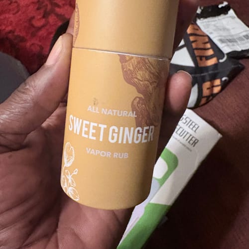 Customer photo review of Sweet Ginger Vapor Rub