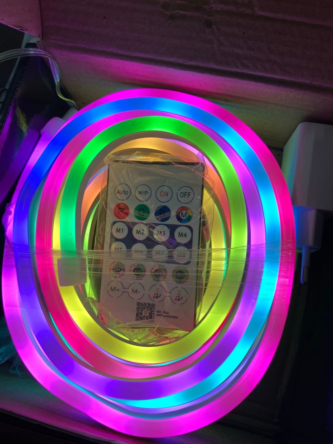 Customer photo review of Magic RGB Neon Strip Light (Dynamic lighting)