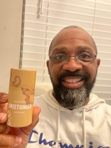 Customer photo review of Sweet Ginger Vapor Rub