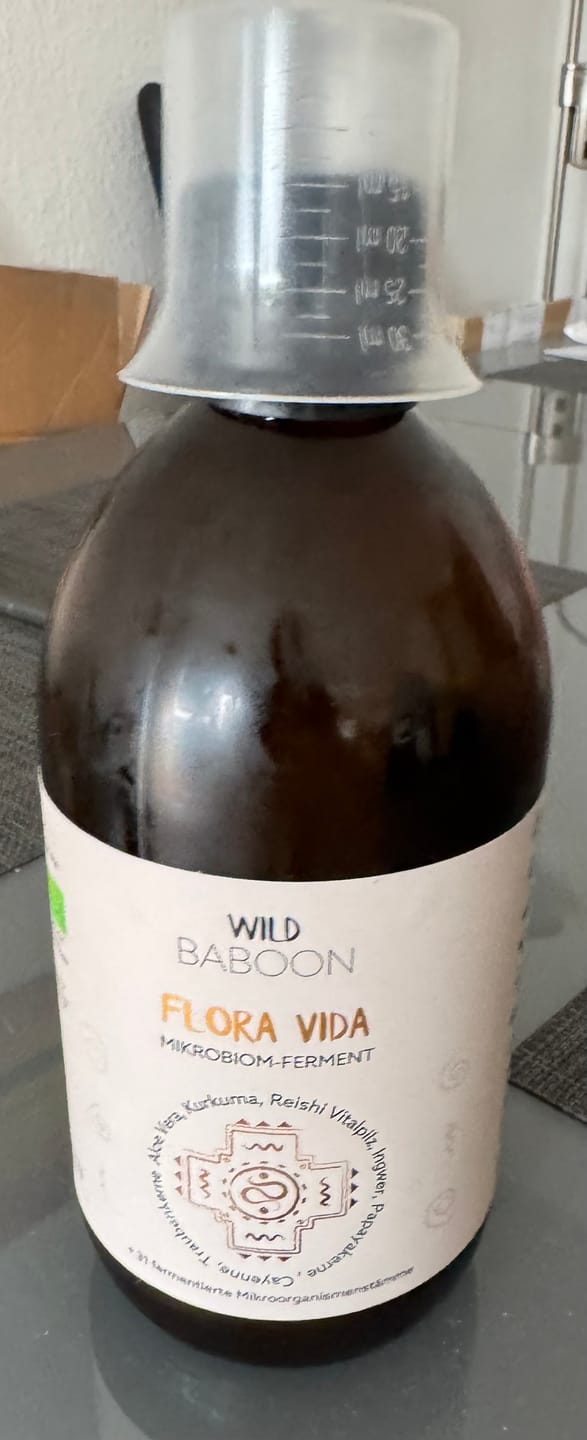Customer photo review of Neu: FLORA VIDA - Ferment mit lebenden Mikroorganismen, Kurkuma, Ingwer und Aloe Vera, BIO
