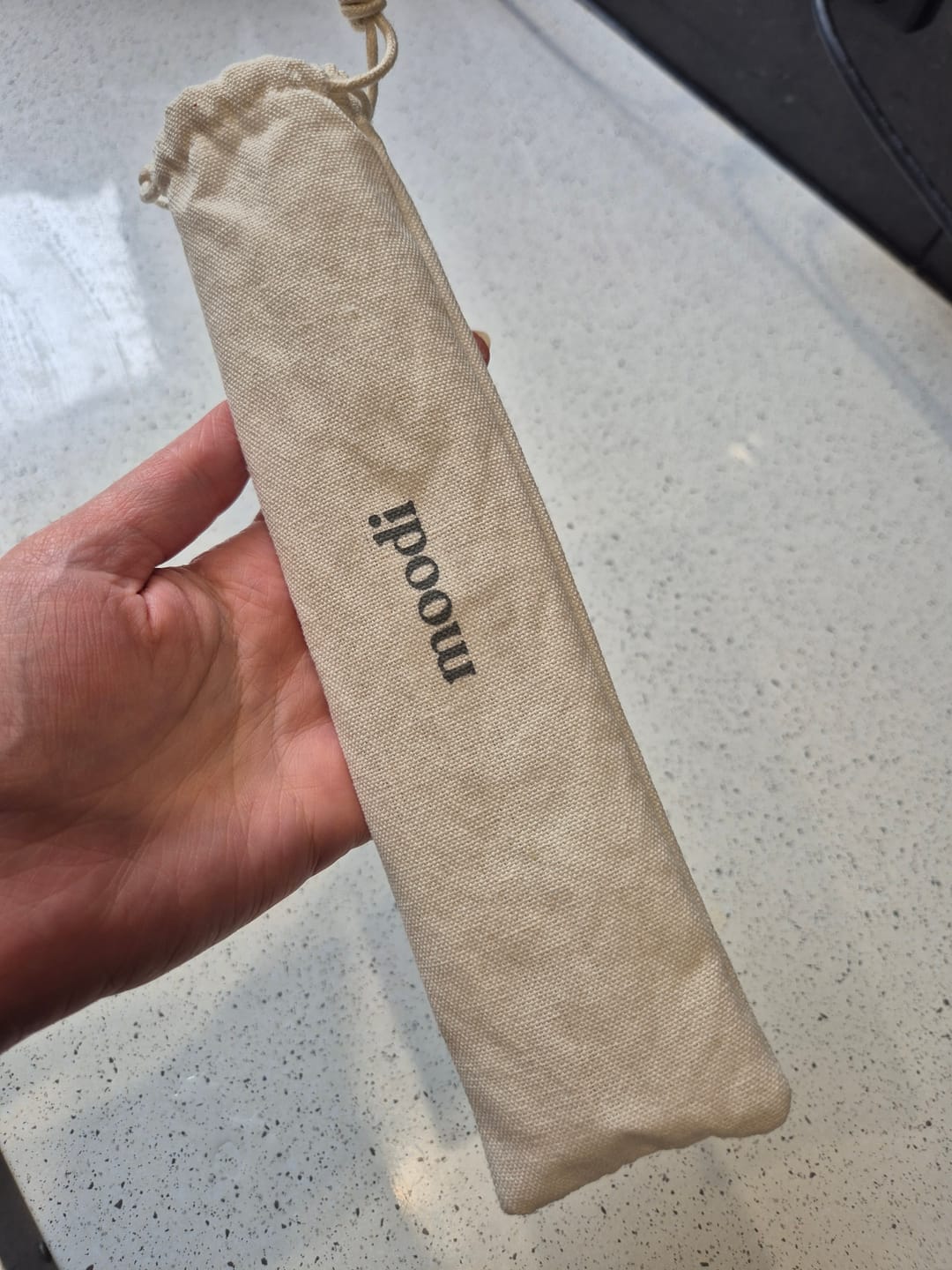 Customer photo review of Golden Reusable Straw Set