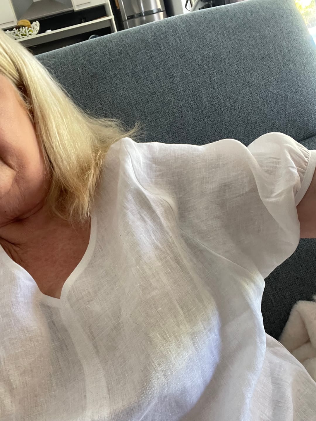 Customer photo review of BISHOP SLEEVE TOP