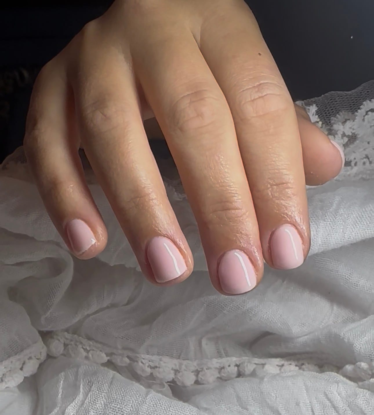 Customer photo review of Semilac 002 Delicate French UV Gel Polish