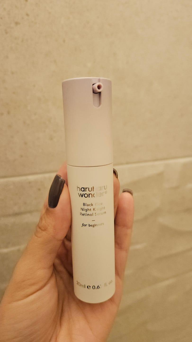 Customer photo review of Nakts serums ar retinolu un bakučiolu Haruharu Wonder Black Rice Night Knight Retinol Serum