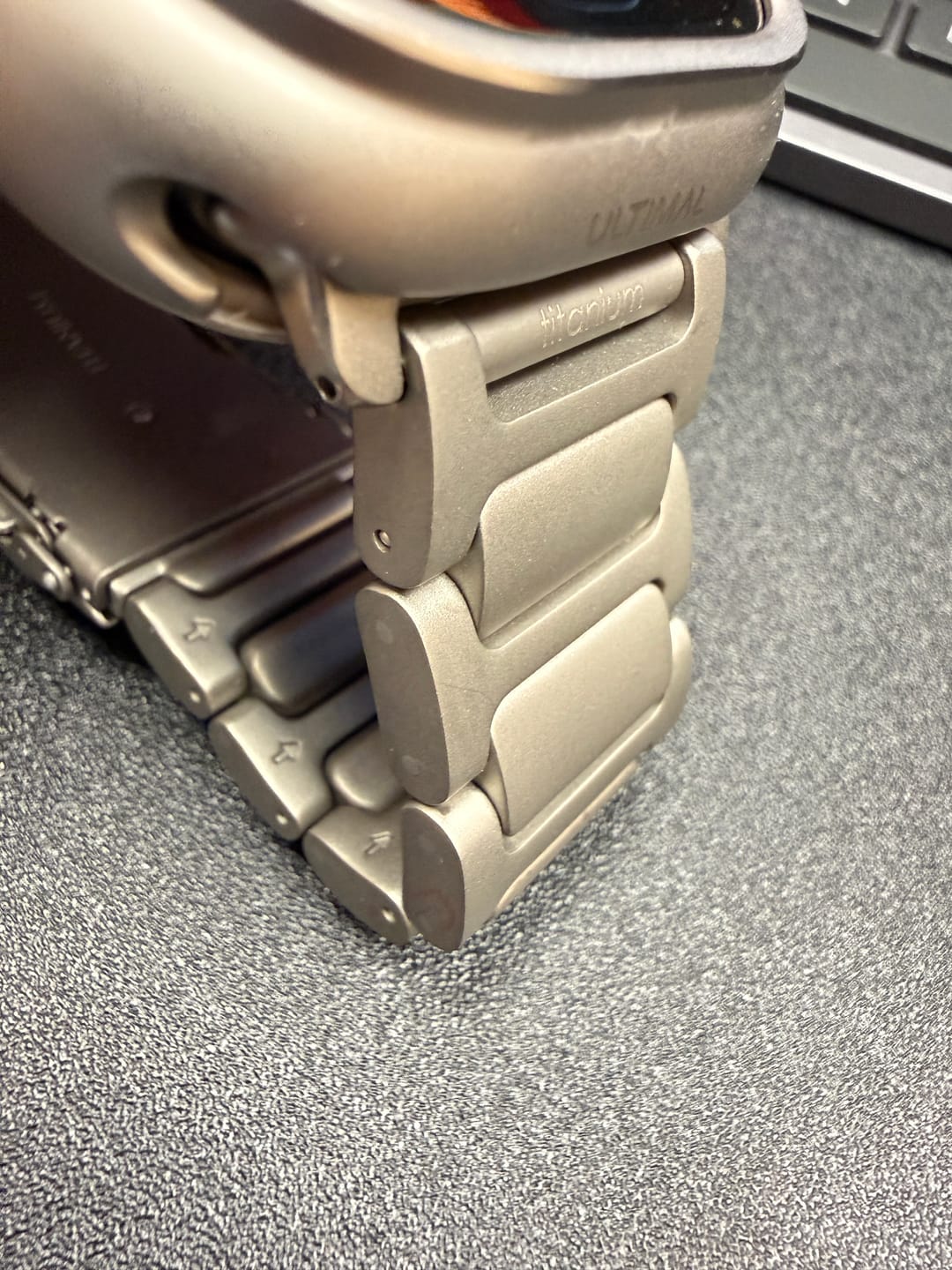 Customer photo review of Ultra Apple Watch Band Adapters - Pair