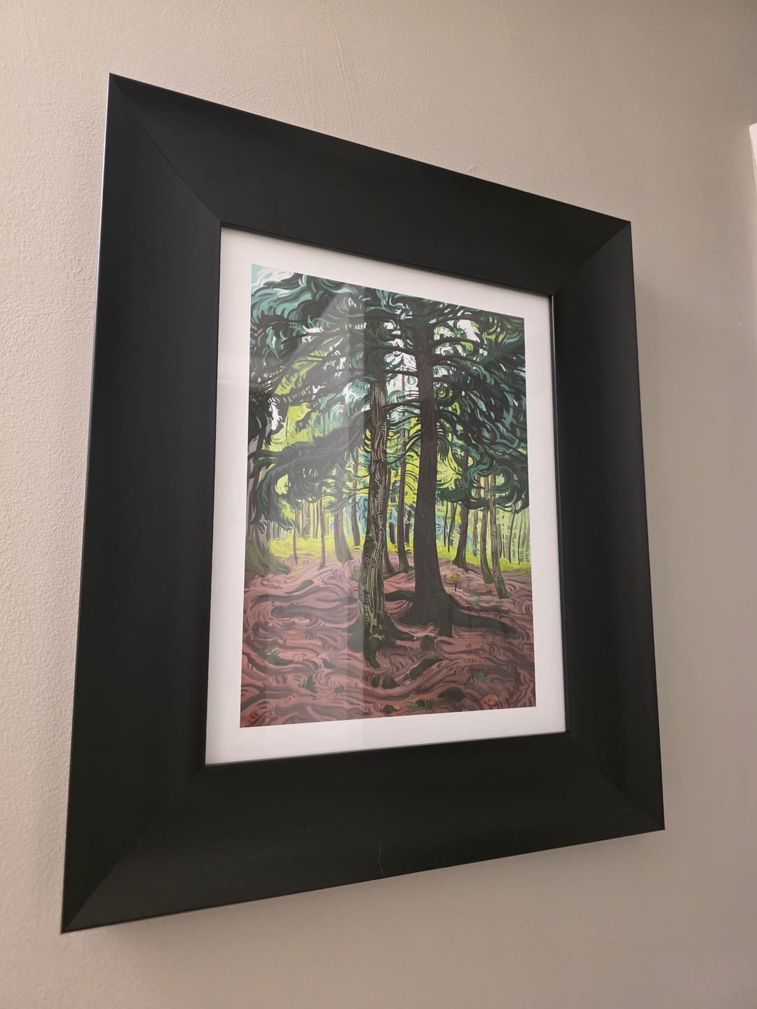 Customer photo review of Tree Painting, Fine Art Paper Print- “Planting Our Roots”
