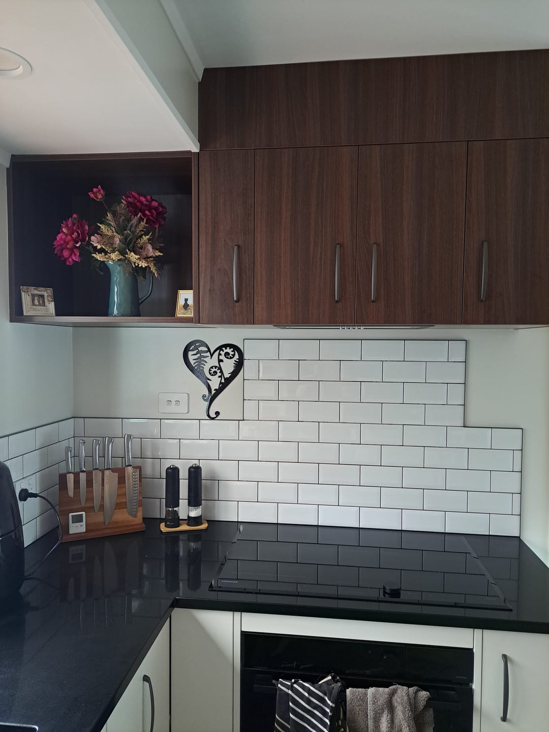 Customer photo review of Fern & Koru Heart Wall Art