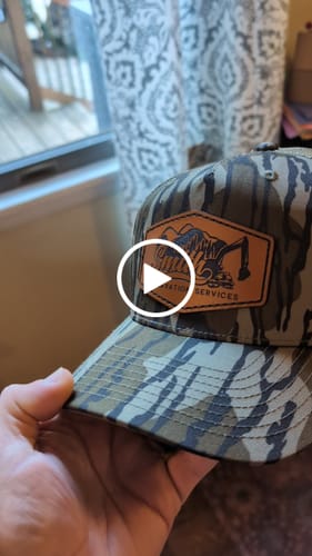 Customer video review of Premium Custom Leather Patch Hats (Wholesale)