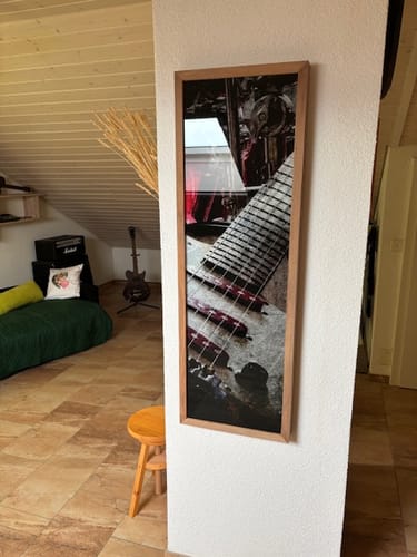 Customer photo review of Acrylglasbild | E-Gitarre Retro Look | Schmal