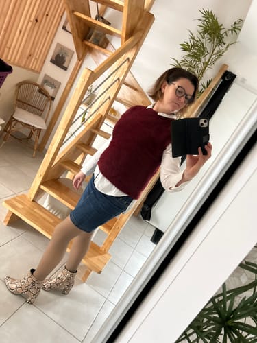Avis photo d'un client sur COLLANT POLAIRE TRANSPARENT LEGGS