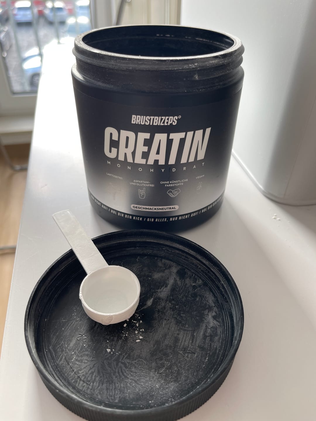 Customer photo review of Creatin Monohydrat, 300g