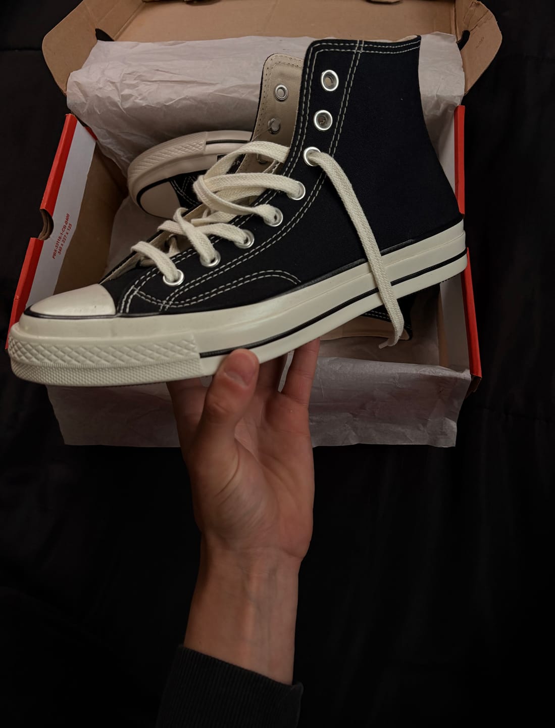 Customer photo review of Zapatillas Converse Chuck 70 Hi Negro Blanco