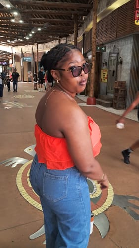 Anathi M. review of Elegant Ruffled Top and Pleated Skirt image 1 out of 2