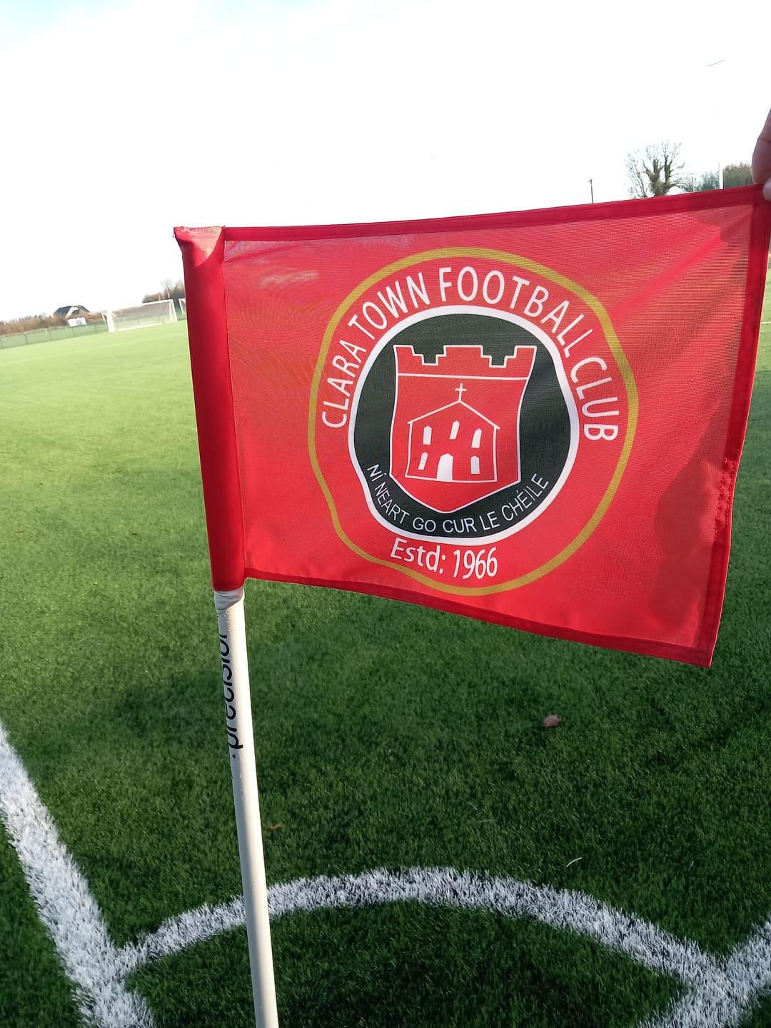 Customer photo review of Personalised Corner & Pitch Side Flags