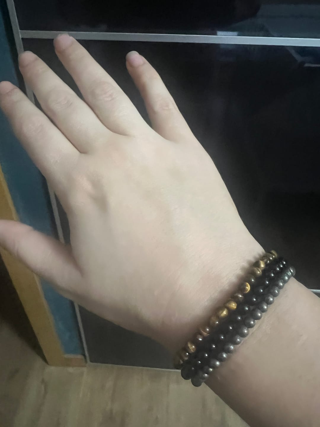 Customer photo review of Pulsera Turmalina negra | 4mm | Limpieza - Protección