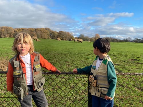 Customer photo review of Unbranded Kids Ranger Vest Green Age 5Y