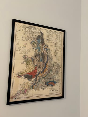 Claire D. review of Old Geology & Railway Map of England and Wales, 1834 - Geologist Map image 1 out of 1