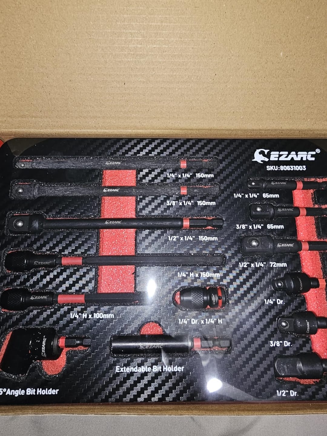 Customer photo review of EZARC Impact Driver/Drill Multi-Function Adapter Kit (14-Pc)