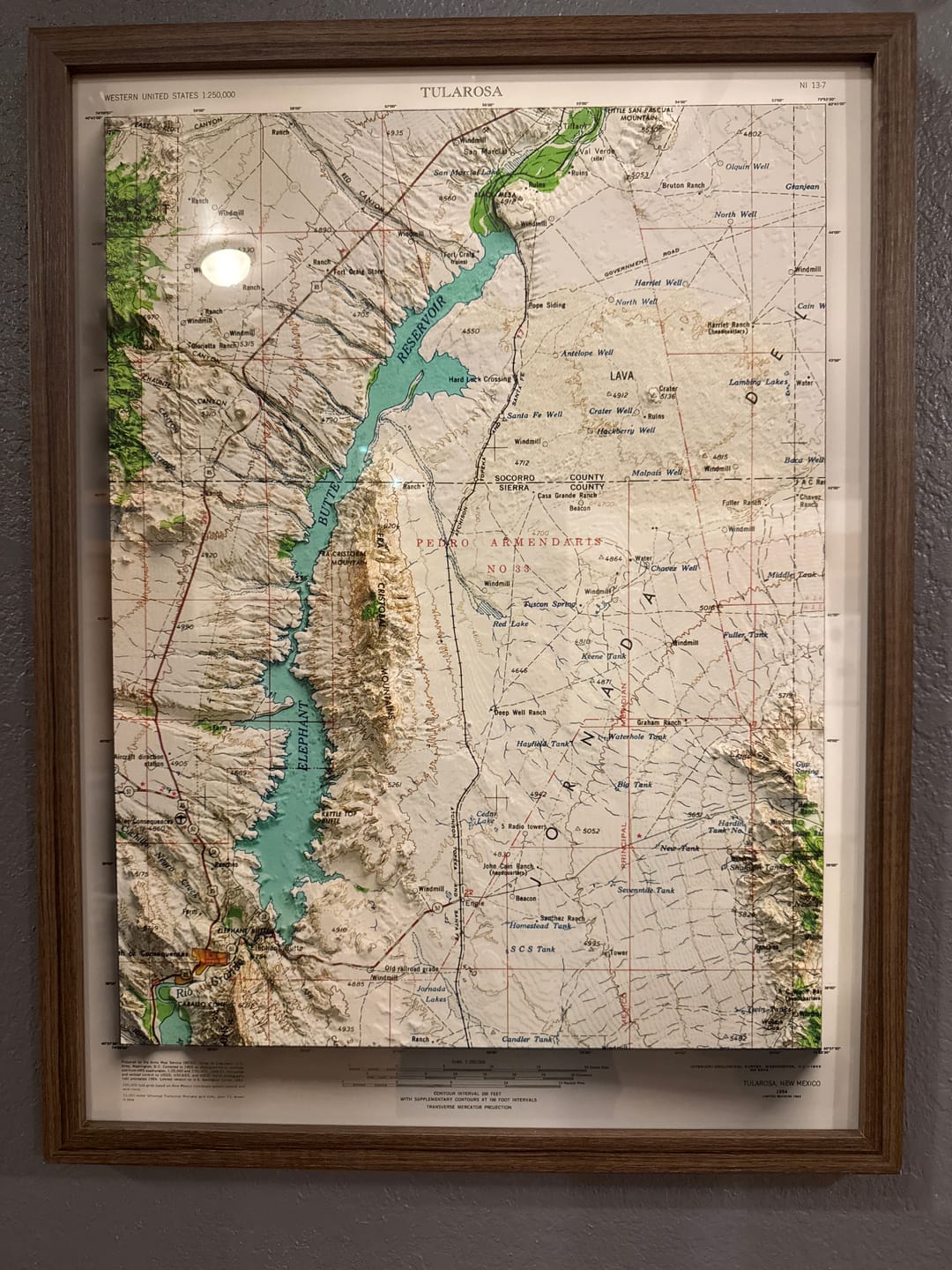 Customer photo review of Personalized 3D US Topographical Map - Make Your Own Shaded USGS Relief Map