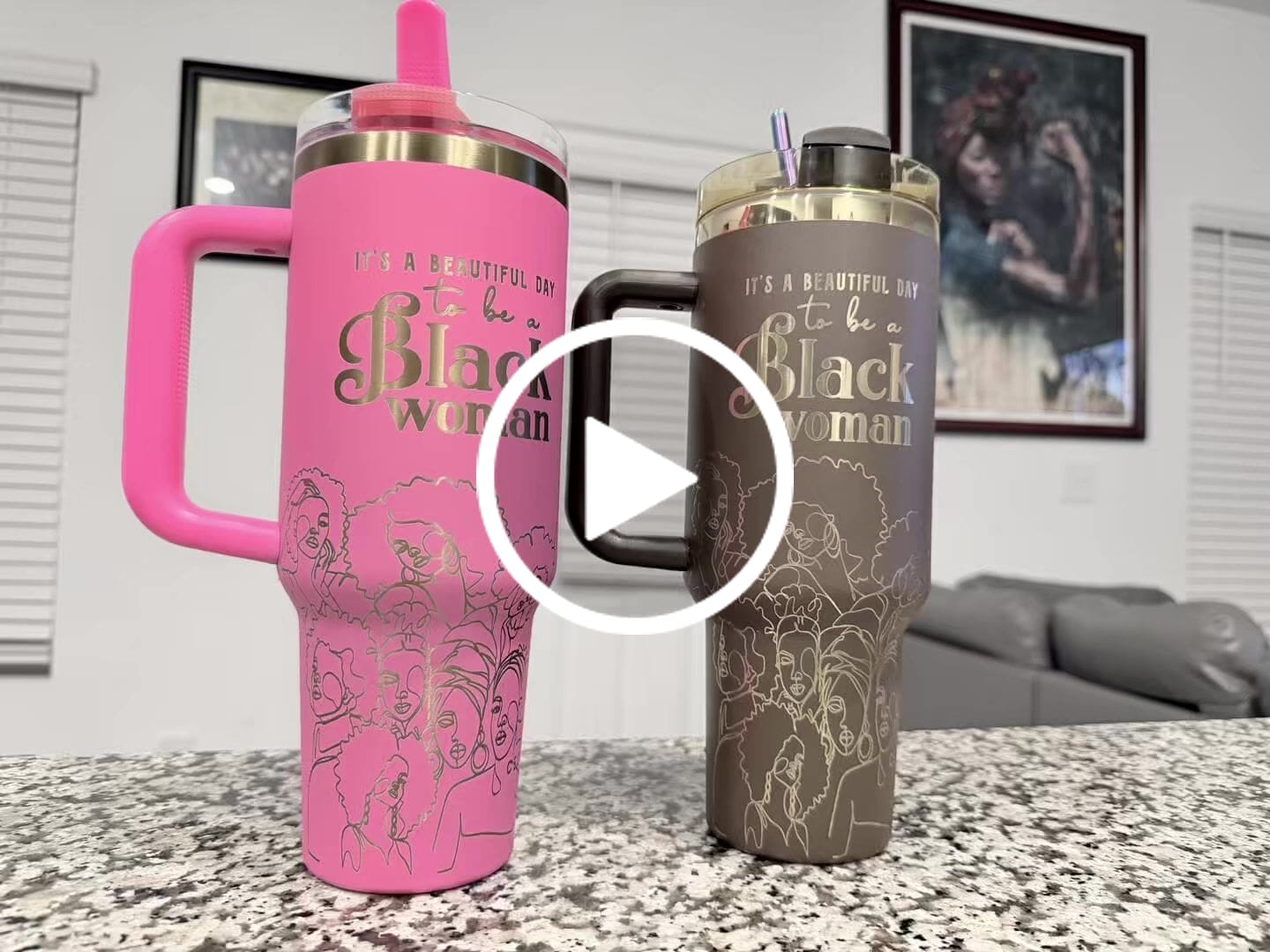 Customer video review of Fierce Fuchsia HydraLock™ Flip Straw Tumbler - 40oz