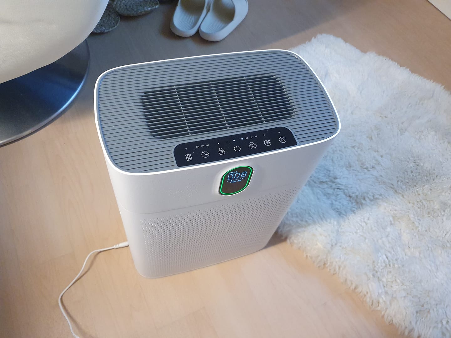 Customer photo review of Smart Luftreiniger V1 Pro – Leistungsstarke HEPA-Filterung mit PM2.5-Sensor, App- und Sprachsteuerung für saubere Raumluft